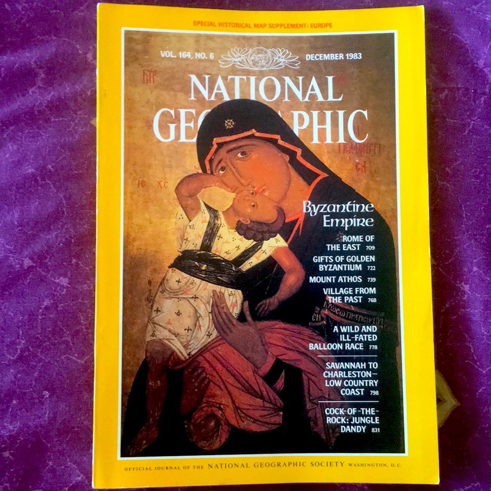 Vintage National Geographic Vol #164 No.6 December 1983 Byzantine Empire
